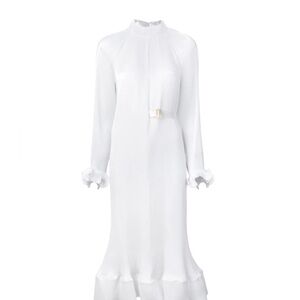 Tibi pleated midi dress